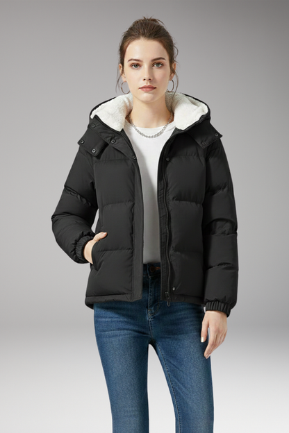 Women's Fleece Lined Hooded Jacket
