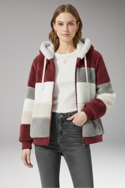 Women's Hooded Striped Jacket
