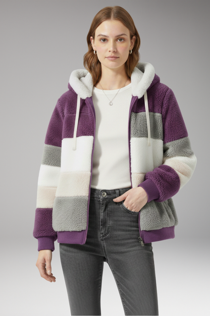 Women's Hooded Striped Jacket
