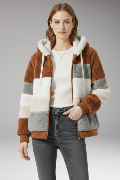 Women's Hooded Striped Jacket