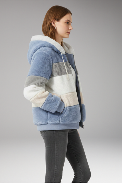 Women's Hooded Striped Jacket