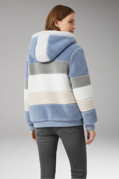 Women's Hooded Striped Jacket
