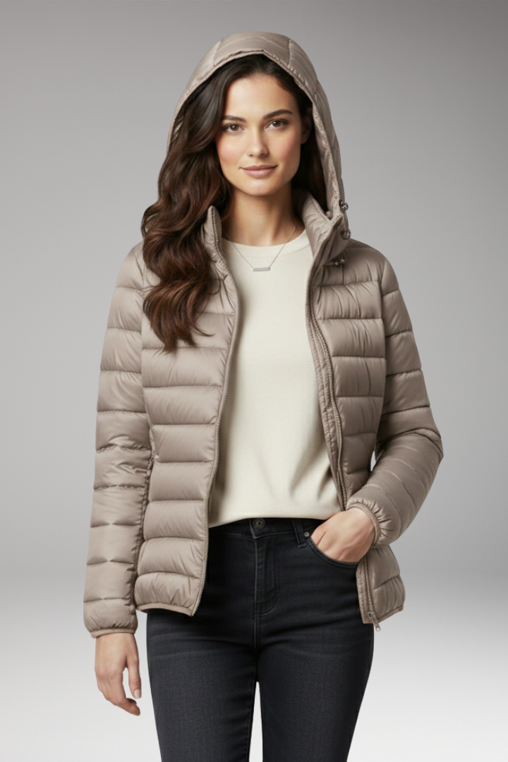 Women's Hooded Jacket Textured