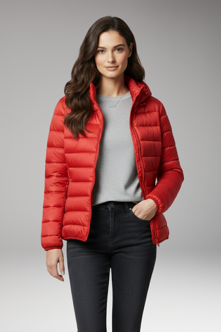 Women's Hooded Jacket Textured