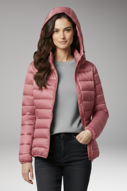 Women's Hooded Jacket Textured