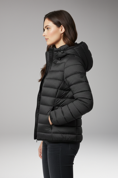 Women's Hooded Jacket Textured