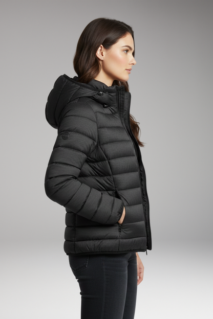 Women's Hooded Jacket Textured