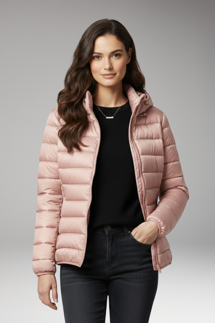 Women's Hooded Jacket Textured