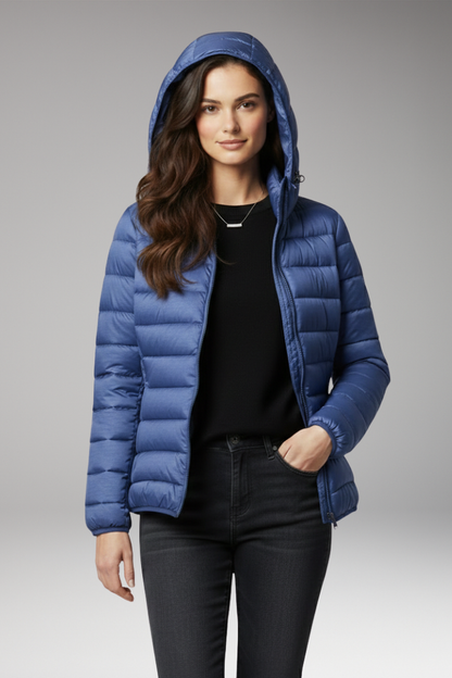 Women's Hooded Jacket Textured