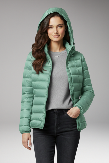 Women's Hooded Jacket Textured