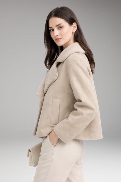 Women's Notched Collar Button Jacket