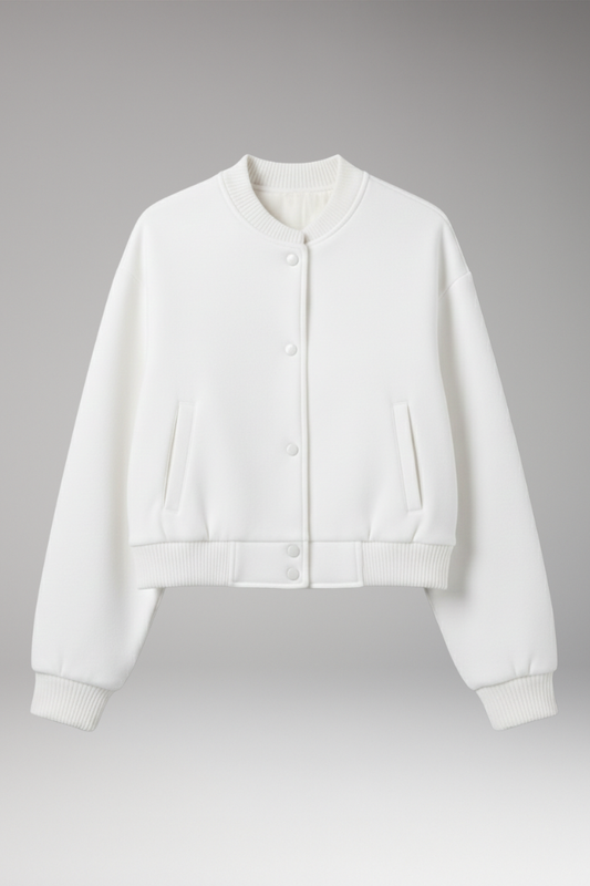 Women's Cropped Snap Jacket - VibreMode