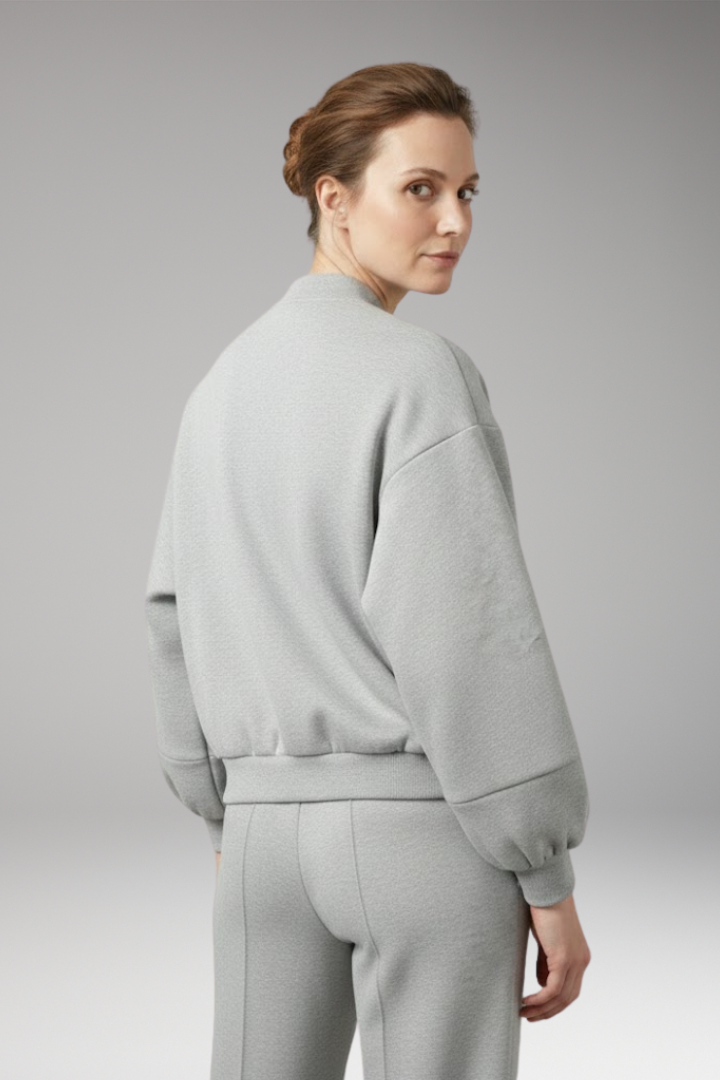 Women's Zipper Jacket Voluminous Sleeves