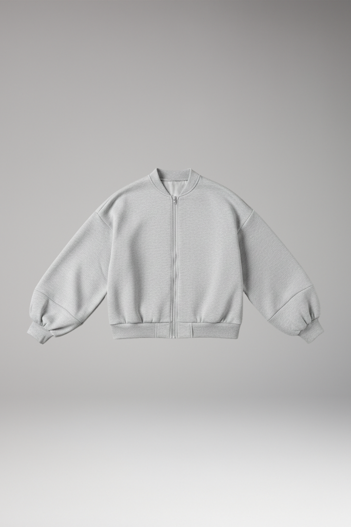 Women's Zipper Jacket Voluminous Sleeves - VibreMode