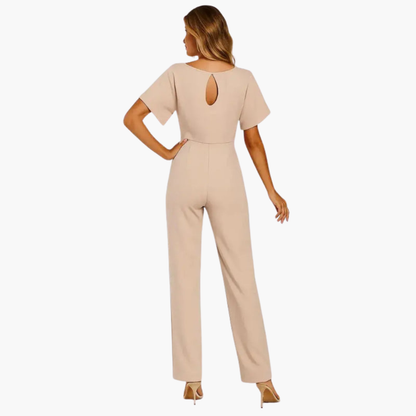 Women's Wide Leg Jumpsuit with Belt