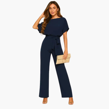Women's Wide Leg Jumpsuit with Belt