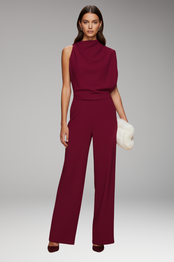 Women's Sleeveless Jumpsuit Wide Leg Design