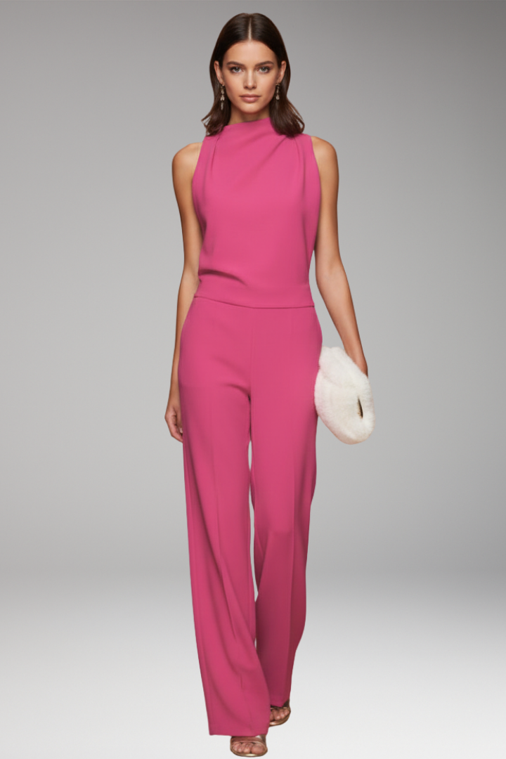 Women's Sleeveless Jumpsuit Wide Leg Design