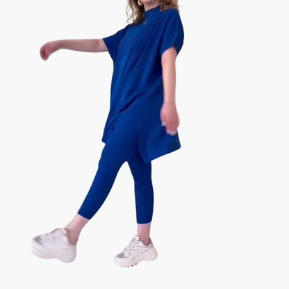 Women's Knit Long Sleeve And Pants Set