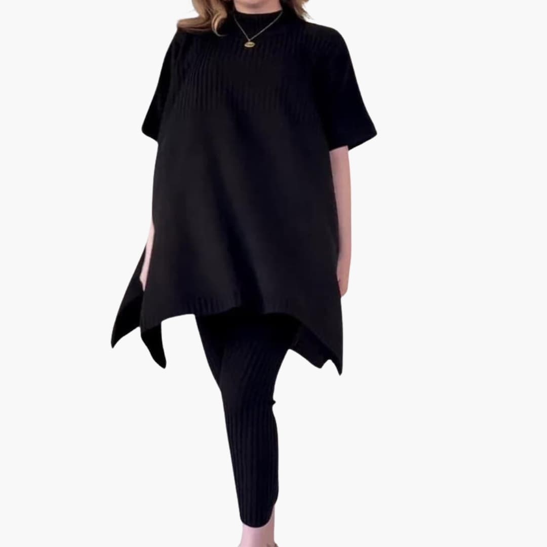 Women's Knit Long Sleeve And Pants Set