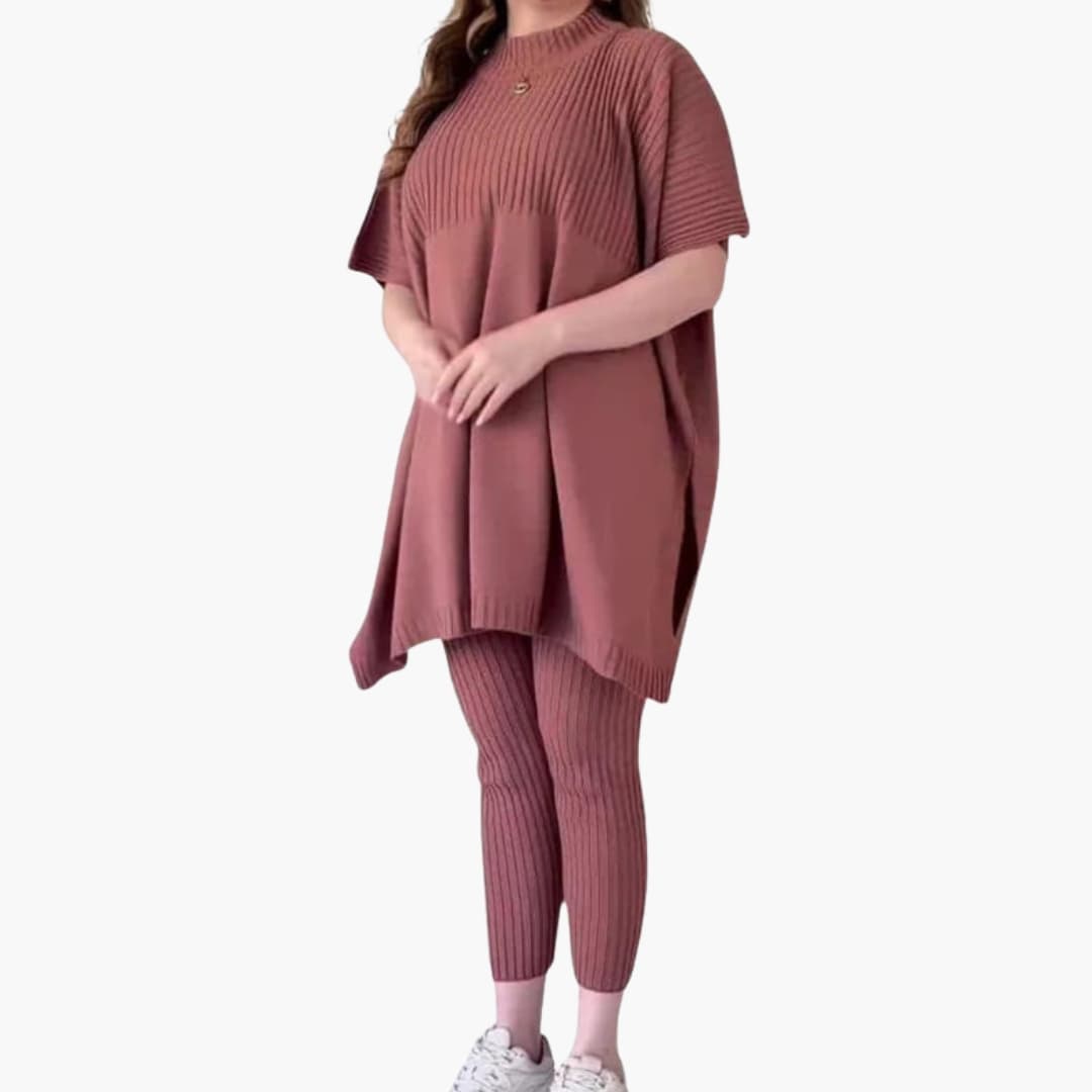 Women's Knit Long Sleeve And Pants Set