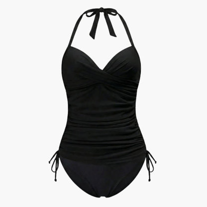 Women's Leopard Tankini Set High-Waist Bottom