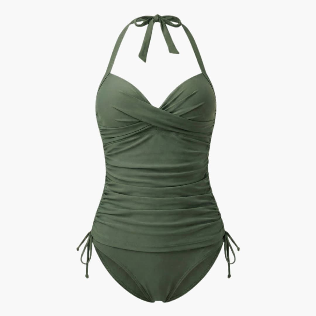 Women's Leopard Tankini Set High-Waist Bottom - VibreMode