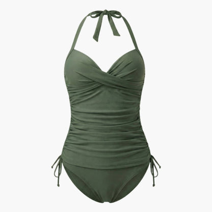 Women's Leopard Tankini Set High-Waist Bottom - VibreMode
