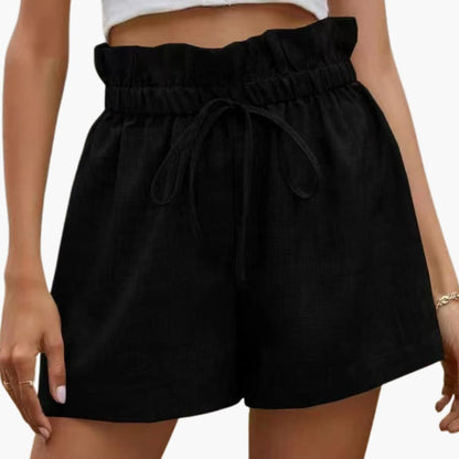 Women's Elastic Waist Shorts Lightweight with Side Pockets