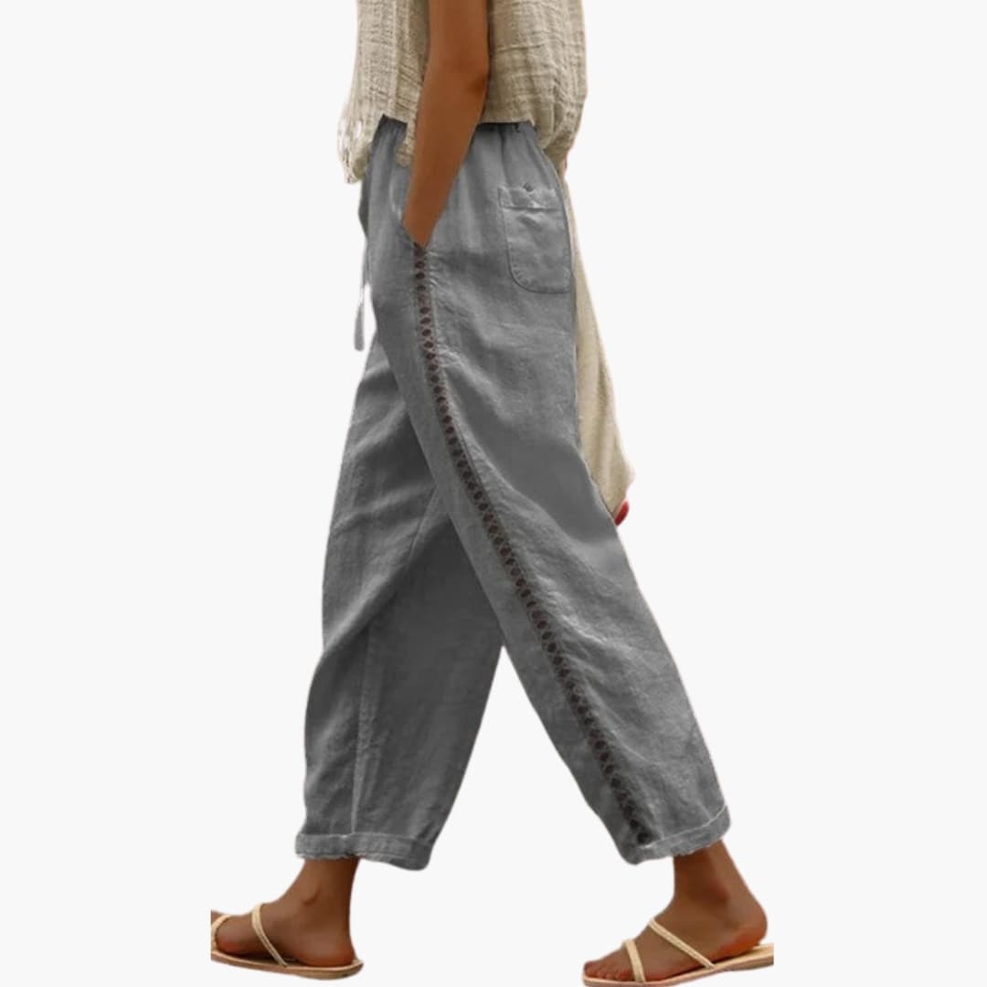 Women's Linen Loose Fit Pants