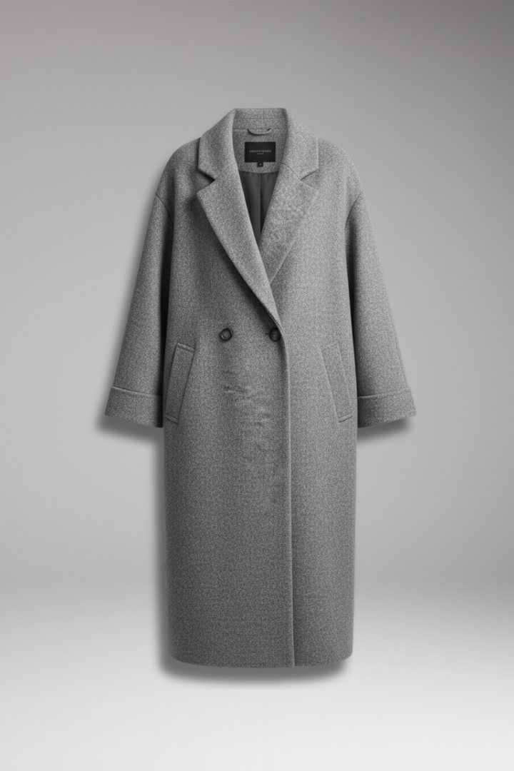 Women's Lapel Coat Long - VibreMode