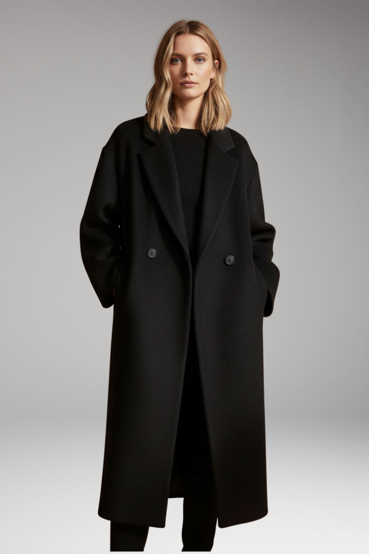 Women's Lapel Coat Long