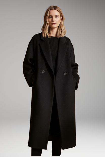 Women's Lapel Coat Long