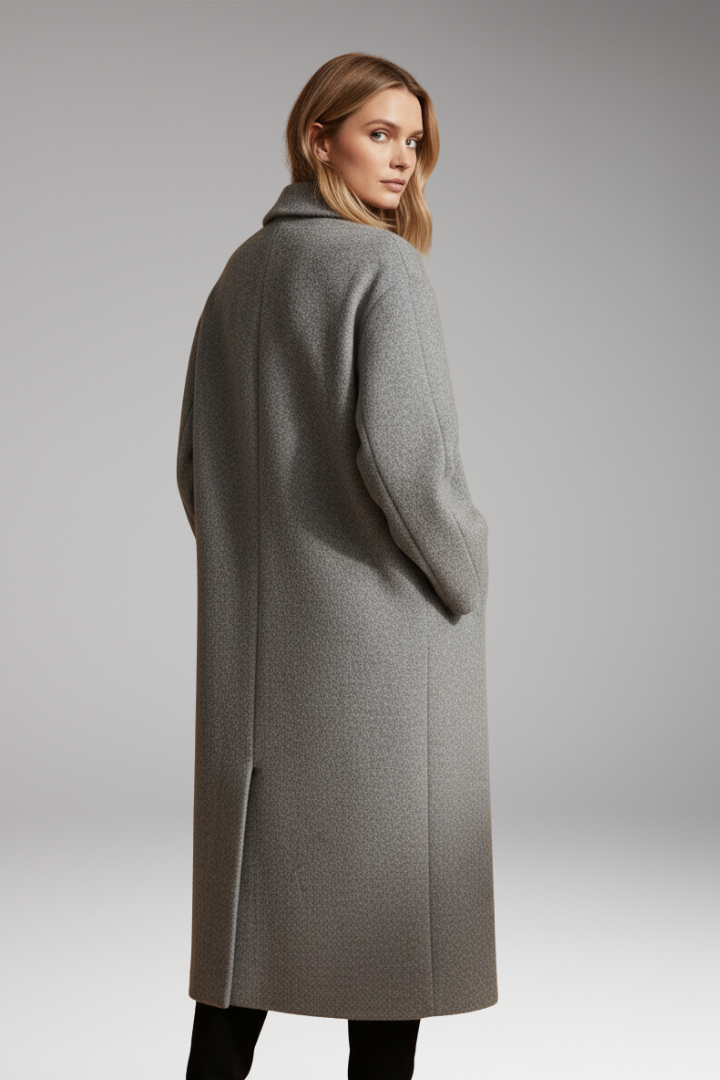 Women's Lapel Coat Long