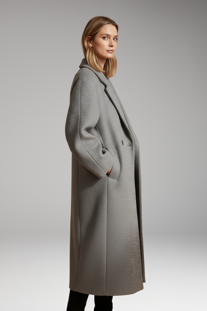 Women's Lapel Coat Long