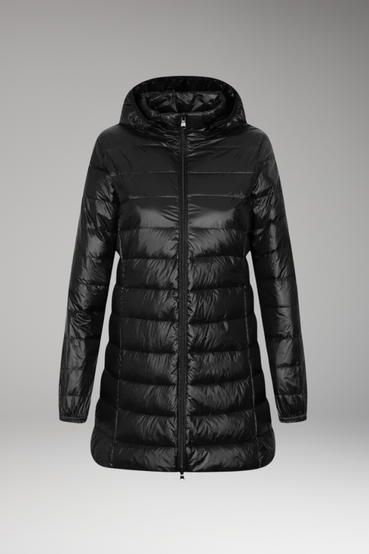 Women's Quilted Hooded Jacket - VibreMode