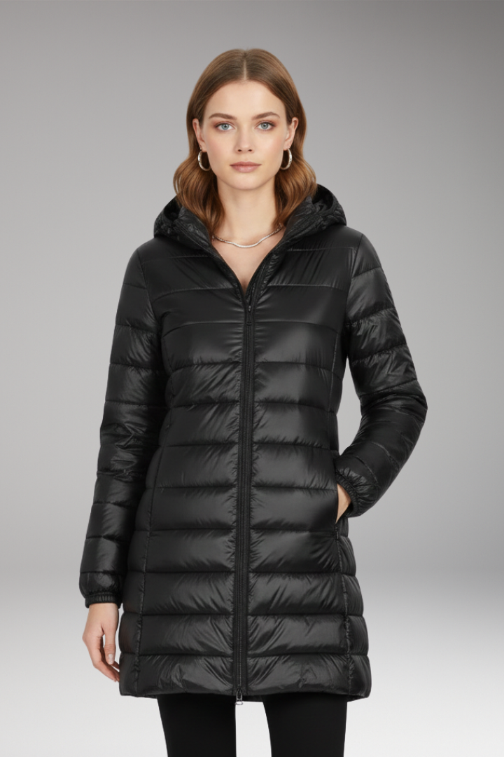 Women's Quilted Hooded Jacket