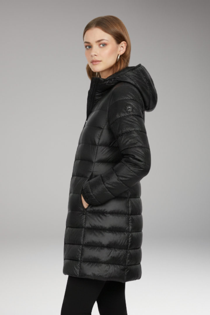 Women's Quilted Hooded Jacket