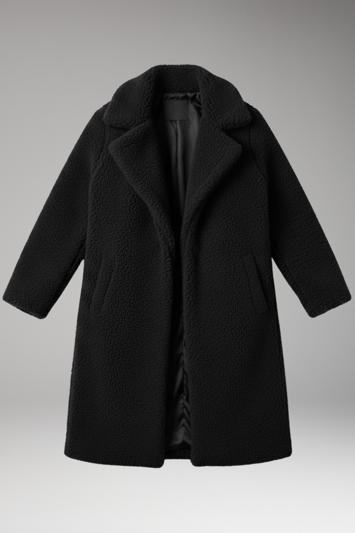 Women's Lapel Jacket Textured Surface - VibreMode