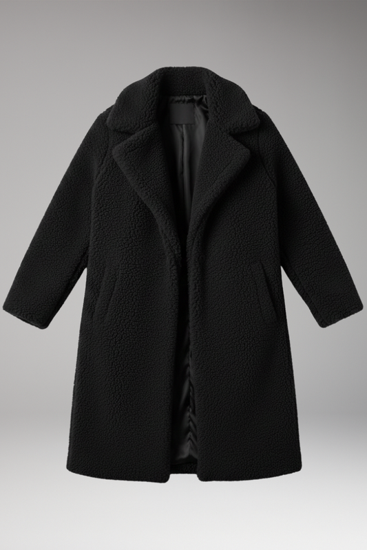 Women's Lapel Jacket Textured Surface - VibreMode