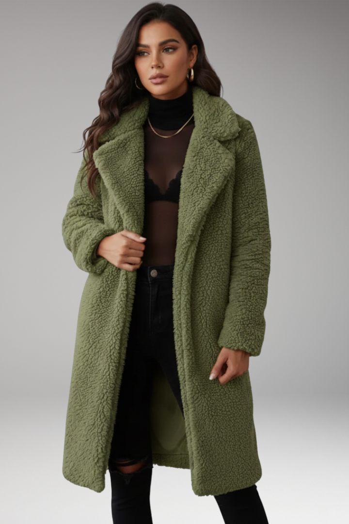Women's Lapel Jacket Textured Surface