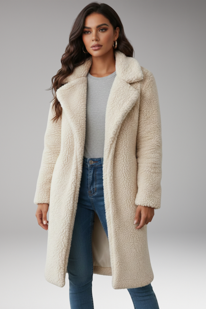 Women's Lapel Jacket Textured Surface