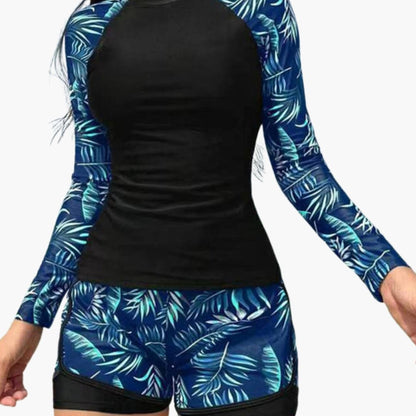 Women's Long Sleeve Tankini Swimsuit Set
