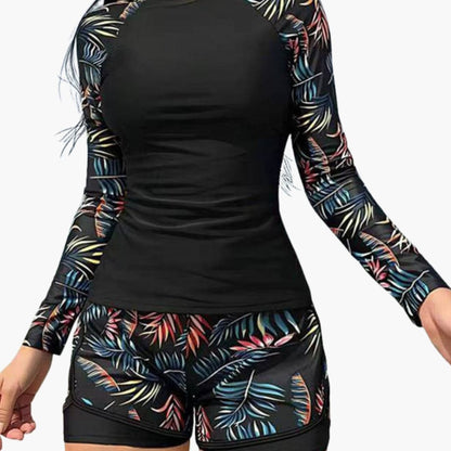 Women's Long Sleeve Tankini Swimsuit Set - VibreMode