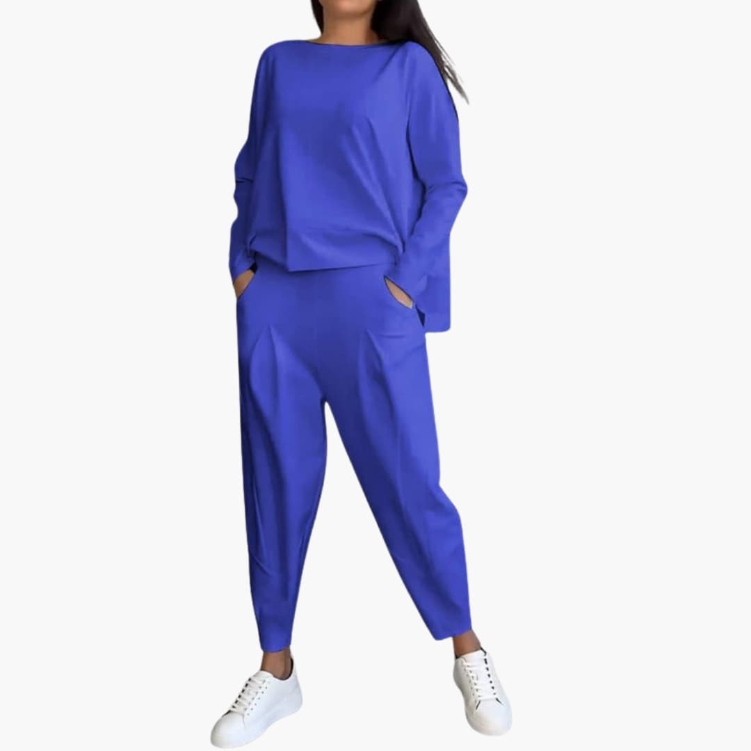 Women's Long Sleeve Two Piece Outfit Set
