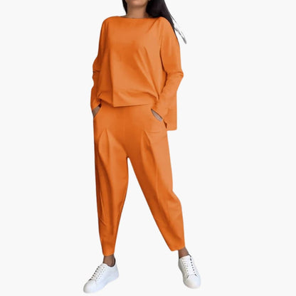 Women's Long Sleeve Two Piece Outfit Set