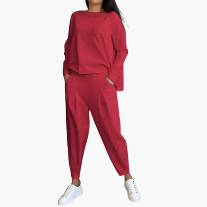 Women's Long Sleeve Two Piece Outfit Set