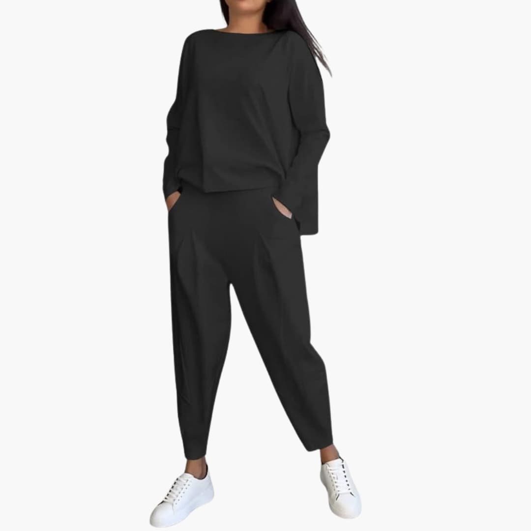 Women's Long Sleeve Two Piece Outfit Set