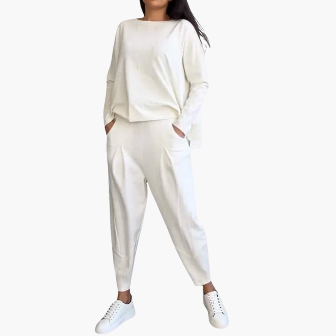 Women's Long Sleeve Two Piece Outfit Set - VibreMode