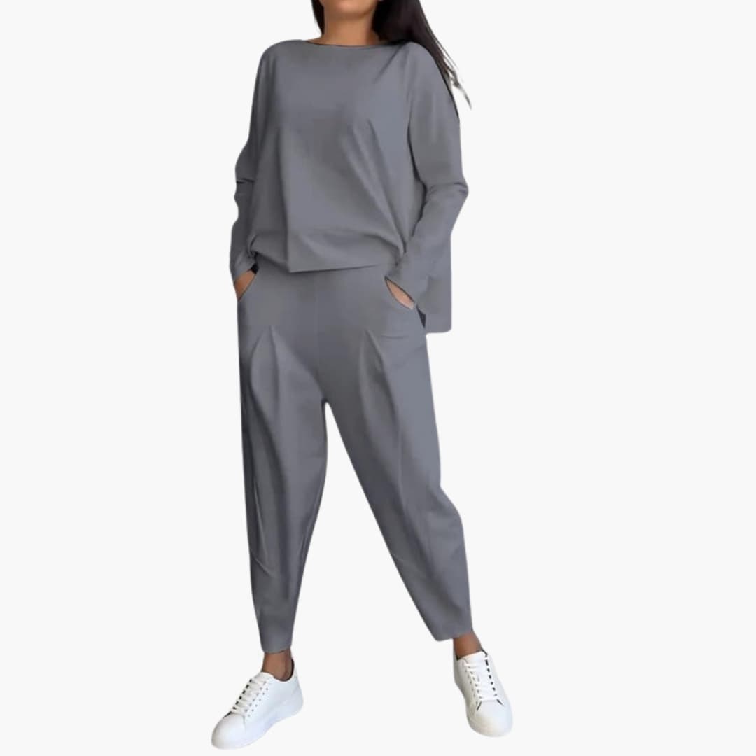 Women's Long Sleeve Two Piece Outfit Set